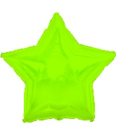 18" CTI Brand Lime Green Star Balloon