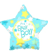 18" It's a Boy Star Balloon