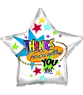 18" Thanks For Everything Star Balloon