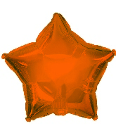 9" Orange Star Balloon