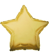 9" Airfill Only CTI Antique Gold Star Balloon