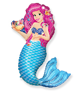 42" Jumbo Foil Shaped Balloon Zoe Mermaid