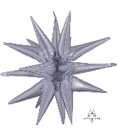 35" Magic Star Large Silver Foil Balloon