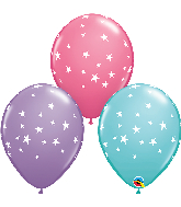 11" Contempo Stars Assortment Latex Balloons