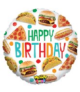 21" Mighty Bright Balloon Mighty Food Birthday