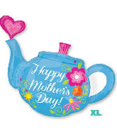 33" SuperShape Happy Mother's Day Teapot Balloon