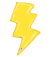 36" Foil Shape Balloon Lightning Bolt