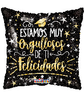 9" Airfill Only Orgullos De Ti Graduado Foil Balloon