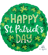 18" Whimsy St. Patricks Day Foil Balloon