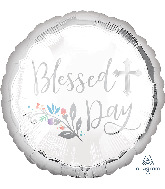 18" Holy Day Blessed Day Foil Balloon