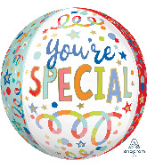 16" You're Special Streamers Orbz Foil Balloon