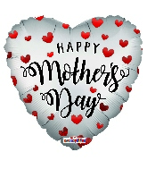 18" Happy Mother's Day Hearts Mt Foil Balloon