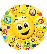 24" Jumbo Smiley Faces Balloon