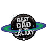 31" Foil Balloon Holographic Galactic Dad