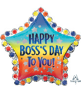 30" Jumbo Happy Boss's Day to You Foil Balloon