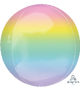 16" Ombre Orbz Pastel Foil Balloon