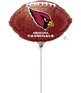 NFL Airfill Only Mini Shape Arizona Cardinals Football Balloon