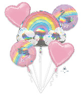 Bouquet Magical Rainbow Foil Balloon