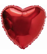 18" CTI Brand Red Heart Foil Balloon