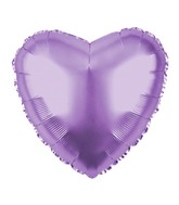 18" CTI Brand Lavender Heart Foil Balloon