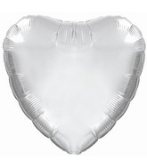 18" CTI Brand Platinum Silver Heart