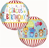 16" Orbz Circus Theme Birthday Balloon