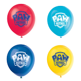12" (8 Count) Paw Patrol Latex Balloons 2 Sided