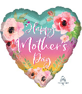 28" Flowers & Ombré Mother's Day Jumbo Foil Balloon