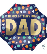 22" Happy Father's Day Dad SuperShape Foil Balloon