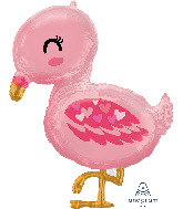 32" Flamingo Baby SuperShape Foil Balloon