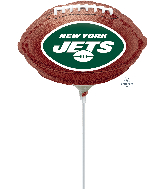 Airfill Only Mini Shape New York Jets Football Foil Balloon
