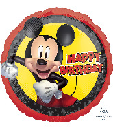 18" Mickey Mouse Forever Birthday Foil Balloon