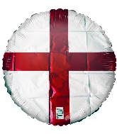 18" England Flag Foil Balloon
