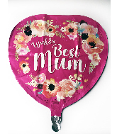 18" World's Best Mum Foil Balloon