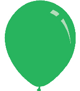 18" Standard Green Decomex Latex Balloons (25 Per Bag)