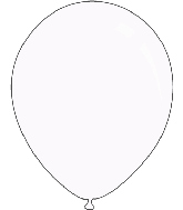 5" Metallic White Decomex Latex Balloons (100 Per Bag)