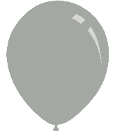 5" Metallic Silver Decomex Latex Balloons (100 Per Bag)