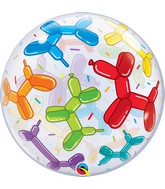 22" Balloon Dogs Bubble Balloon