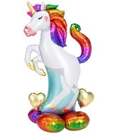 Airfill Only Airloonz Consumer Inflatable Unicorn Foil Balloon