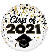 18" Class of 2021 Confetti Foil Balloon