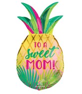 31" SuperShape Sweet Mom Pineapple Foil Balloon