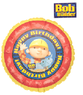 18" Happy Birthday Bob the Builder Foil Balloon