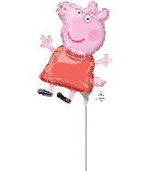 Airfill Only Mini Shape Peppa Pig Foil Balloon