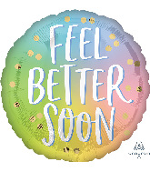 28" Jumbo Feel Better Ombre Foil Balloon