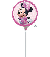 4" Airfill Only Minnie Mouse Forever Foil Balloon
