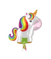 21" Jumbo SuperShape "Playful Unicorn" Foil Balloon