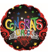 24" Congrats You Rock Balloon