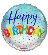 36" Happy Birthday Balloons Foil Balloons