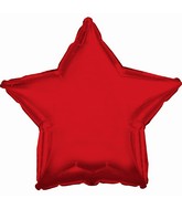 18" CTI Brand Red Star Foil Balloon