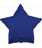 18" CTI Brand Navy Star Foil Balloon
